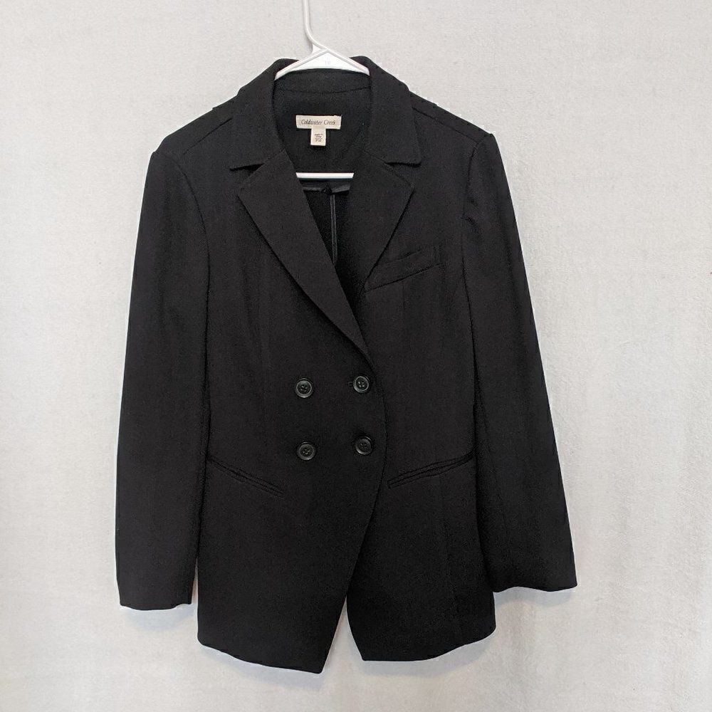 Coldwater Creek Black Blazer Jacket 10P